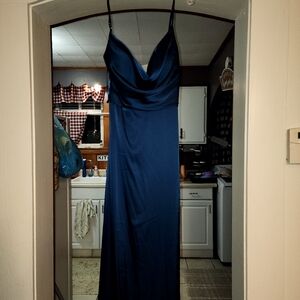 Elegant Blue Women's Dress